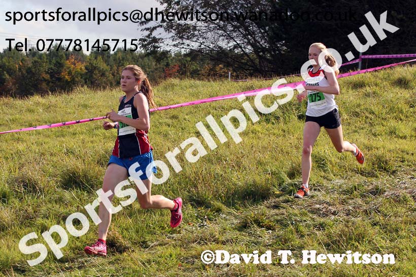 Womens under-17s and under-20s, North East Harrier League, Cramlington. Photo: David T. Hewitson/Sports for All Pics